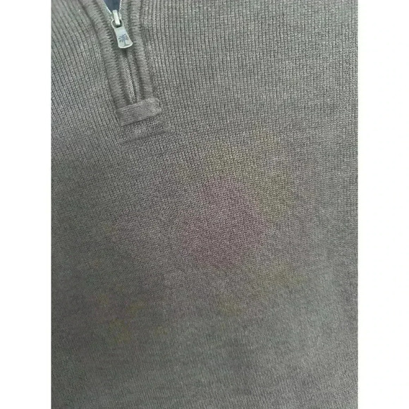 Men's Tommy Bahama Size XL Brown Half Zip Sweater Pullover Long Sleeve Cotton - Picture 11 of 11